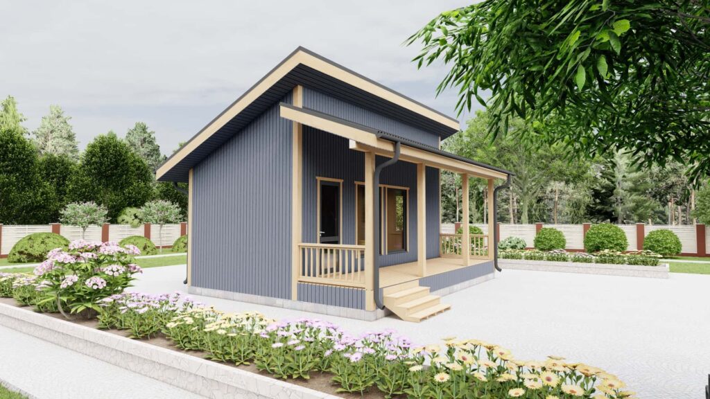 Дачный дом «Корсика» 43 м²